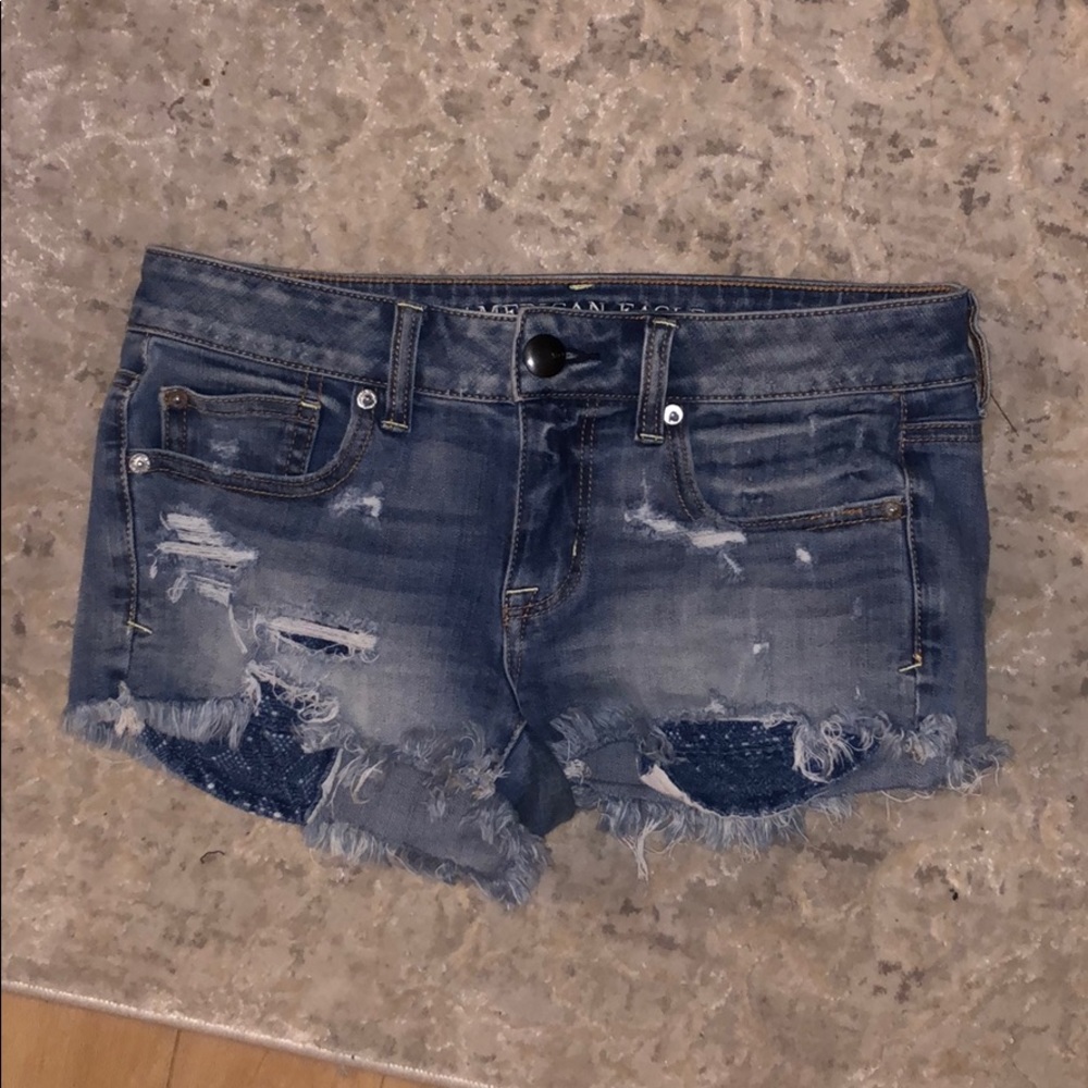 American Eagle “shortie” shorts